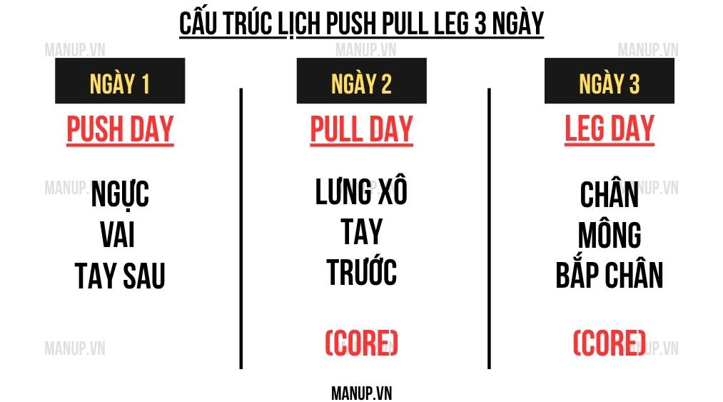 lịch tập core